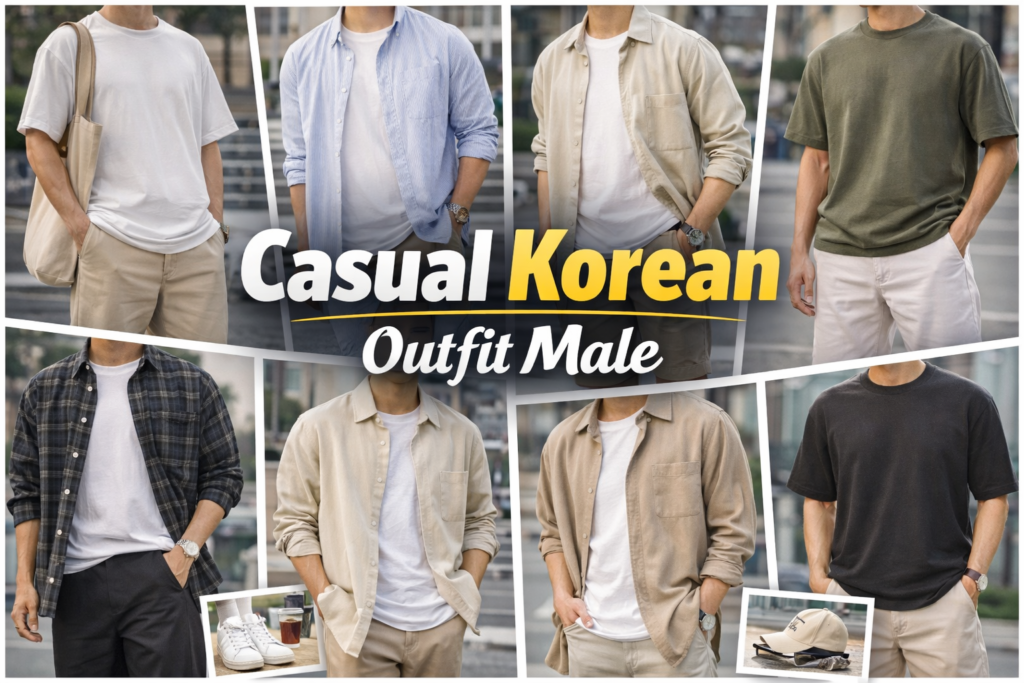 Casual Korean Outfit Male
