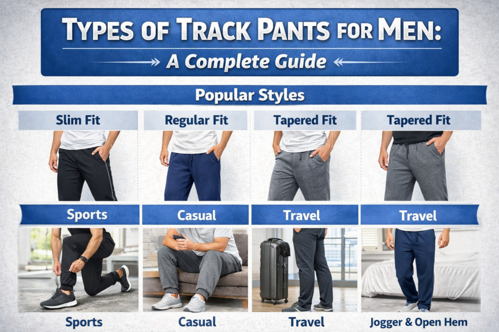 Types of Track Pants for Men